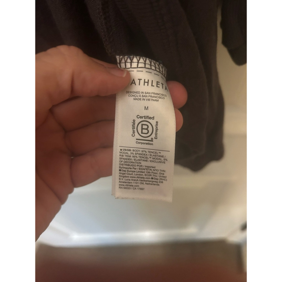 Women's Athleta Truffle Brown Pranayama Restore Rib Wrap Cardigan M - Picture 8 of 10